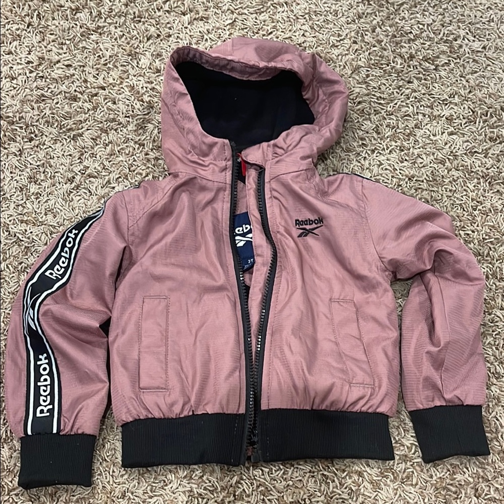 Reebok Kids Mauve Hooded Puffer Jacket